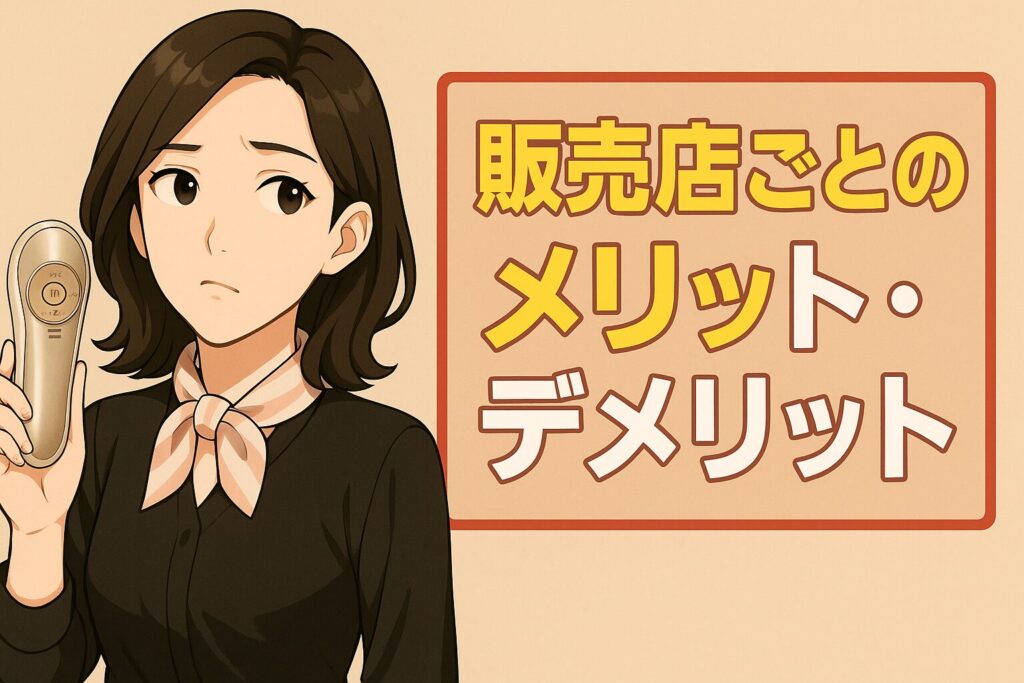 MEラボンエクラ販売店ごとのメリットデメリット